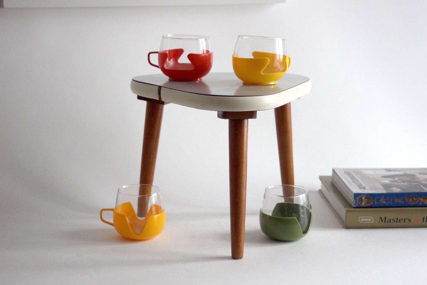 Small Side Table, Plant stool, flowers table, German Mid-Century Table. Mid-Century design. Austria, 50s / 60s.