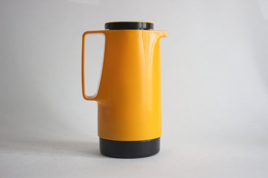 DR ZIMMERMANN Vintage 70s thermos. Orange thermos bottle. Space age design. Made in West Germany.