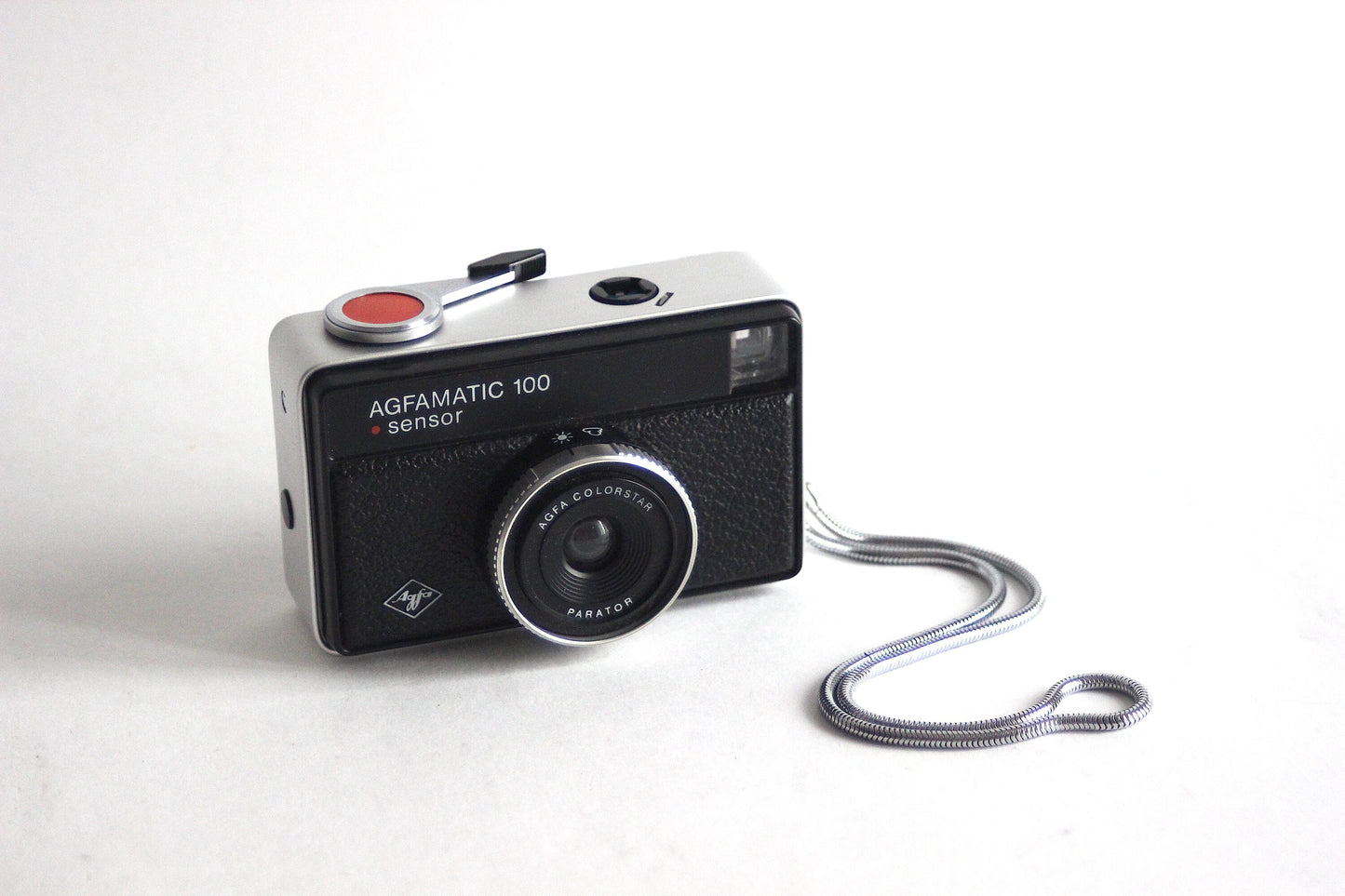 Limited edition AGFA Agfamatic Sensor 100 AIGNER edition with leather case.