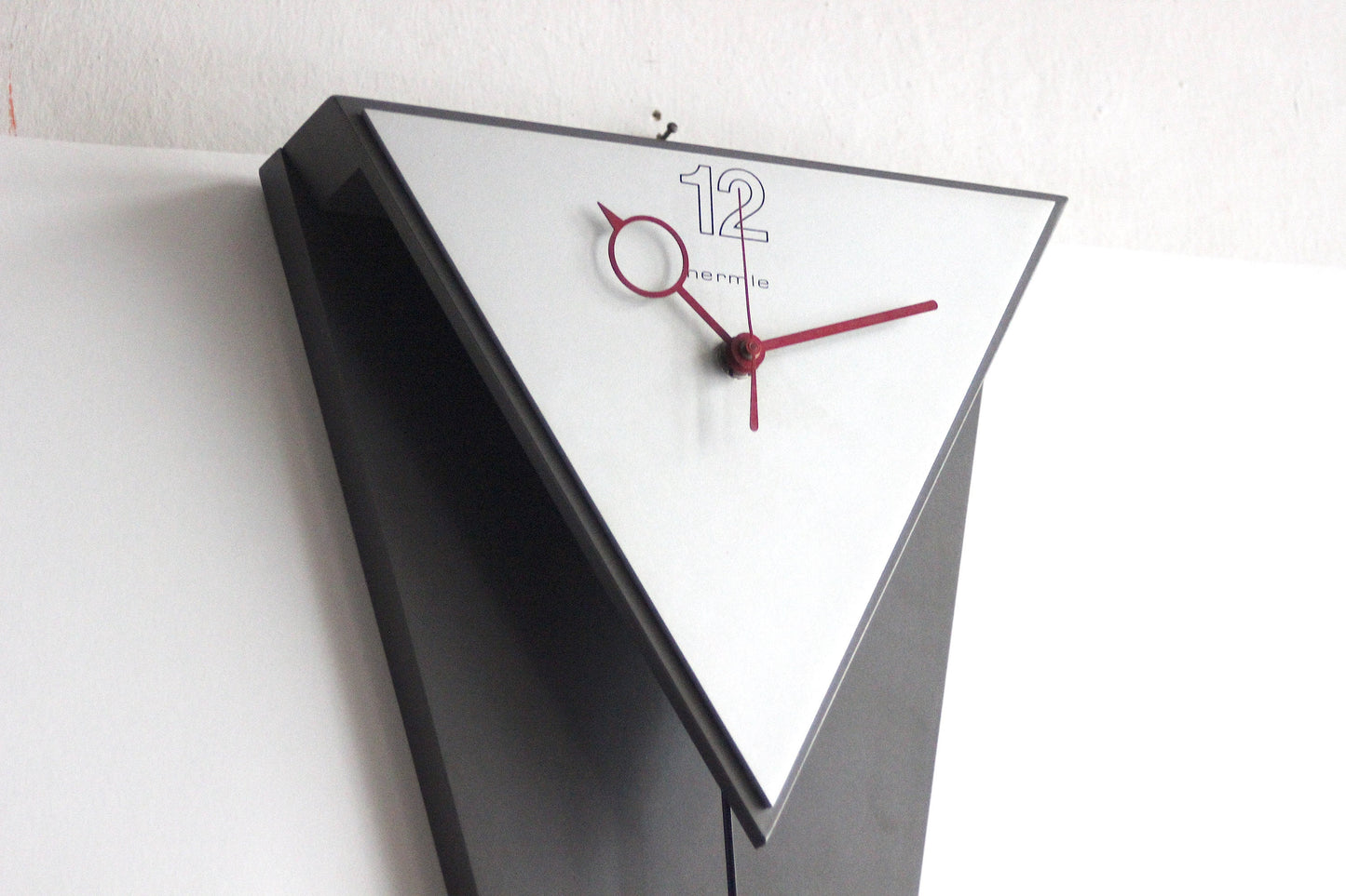 Postmodern HERMLE 80s Pendulum Wall Clock, Memphis style. Germany 1980s