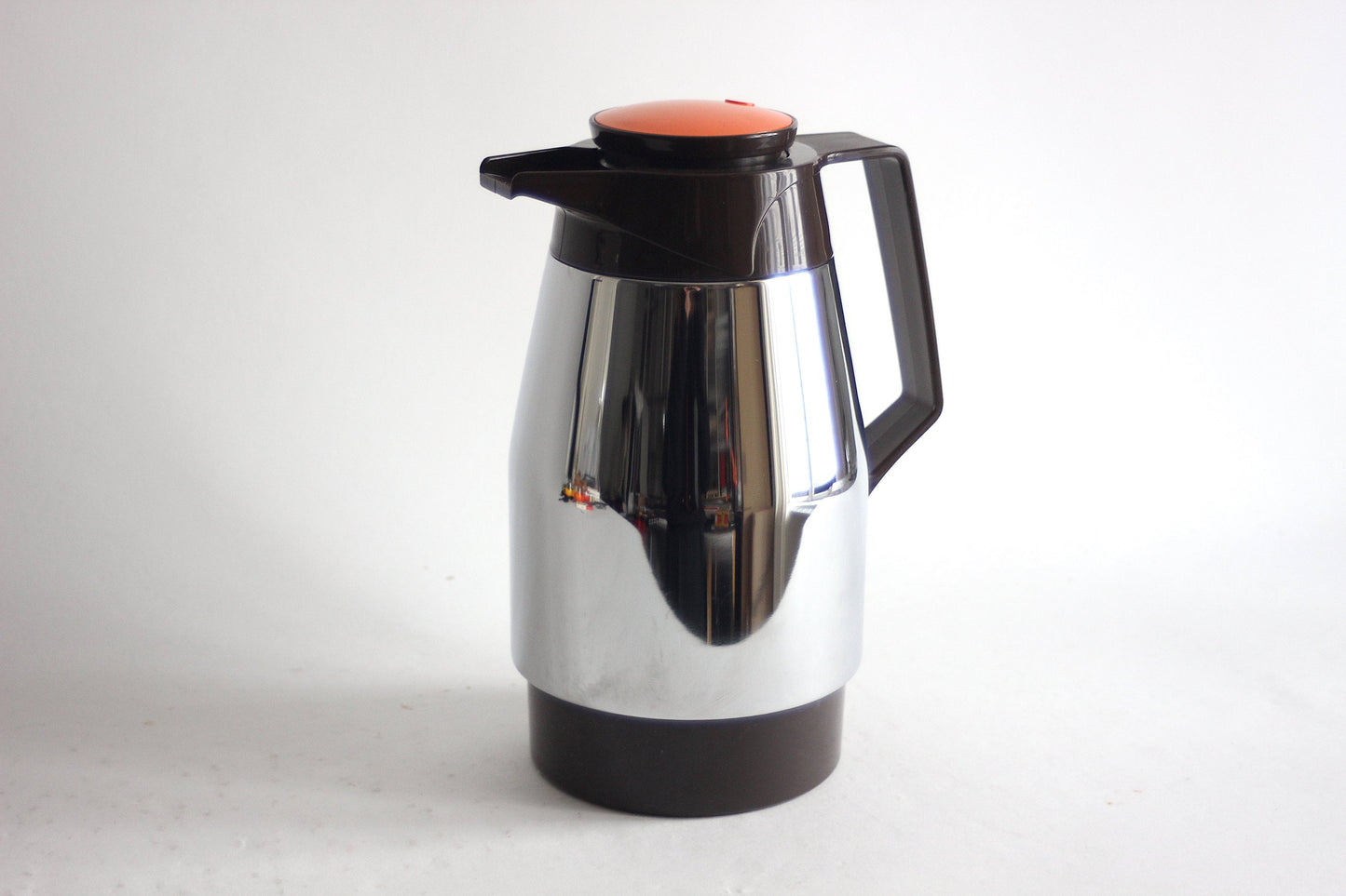 DR ZIMMERMANN Vintage 70s thermos. Knox and Orange thermos bottle. Space age design. Made in West Germany.