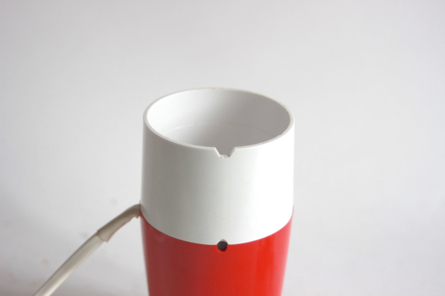 PHILIPS Coffee grinder HA2765A Red and white. 60s Space Age. Midcentury. minimalist design